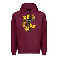Burgundy Western Faith Premium Hoodie - LillyAllenDesigns