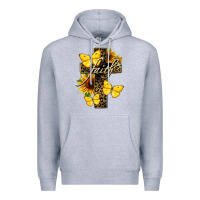 Heather Grey Western Faith Premium Hoodie - LillyAllenDesigns