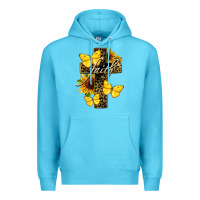 Ocean Blue Western Faith Premium Hoodie - LillyAllenDesigns