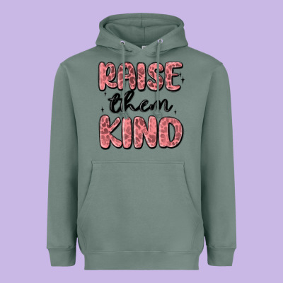 Raise Them Kind Heavyweight Hoodie Designed By Maliassmallbusiness