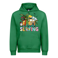 Emerald Let's go surfing Urban Hoodie - NancyCooperArtShop