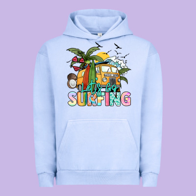 Let's Go Surfing Urban Hoodie Designed By Nancycooperartshop