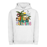Pigment Lunar Rock Let's go surfing Urban Hoodie - NancyCooperArtShop