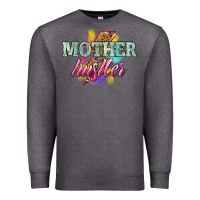 Charcoal Heather mother hustler lightning bolt Premium Sweatshirt - NancyCooperArtShop