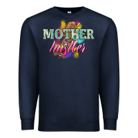 Navy mother hustler lightning bolt Premium Sweatshirt - NancyCooperArtShop