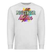 Oatmeal Heather mother hustler lightning bolt Premium Sweatshirt - NancyCooperArtShop