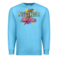 Ocean Blue mother hustler lightning bolt Premium Sweatshirt - NancyCooperArtShop