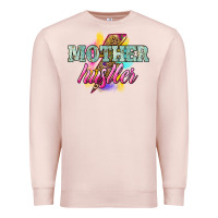 Pale Pink mother hustler lightning bolt Premium Sweatshirt - NancyCooperArtShop