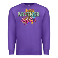 Purple mother hustler lightning bolt Premium Sweatshirt - NancyCooperArtShop