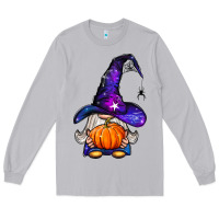 Moon Dust witch gnome with pumpkin Long Sleeve Tee - BundleAndBundleShop