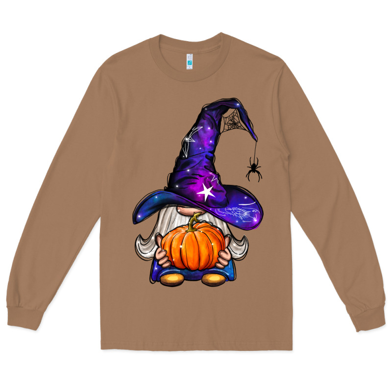 Witch Gnome With Pumpkin Long Sleeve Tee by BundleAndBundleShop | Teevron