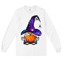 White witch gnome with pumpkin Long Sleeve Tee - BundleAndBundleShop