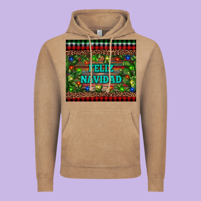 Feliz Navidad Vintage Hoodie Designed By Ranaportraitstore