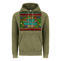 Vintage Olive feliz navidad Vintage Hoodie - RanaPortraitStore