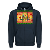 Navy autism awareness love Zipper Hoodie - BarkalooDesign