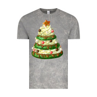 Cloud Rock white christmas cookie cake Vintage Tee - FaDigitalArtStudio