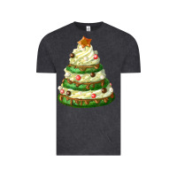 Vintage Black white christmas cookie cake Vintage Tee - FaDigitalArtStudio
