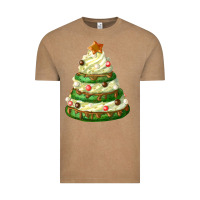 Vintage Coffee white christmas cookie cake Vintage Tee - FaDigitalArtStudio