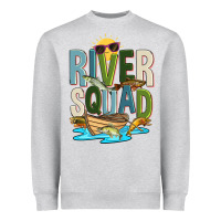Heather Grey river squad Heavyweight Sweatshirt - Zillion Design Studio