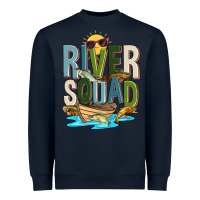 Navy river squad Heavyweight Sweatshirt - Zillion Design Studio