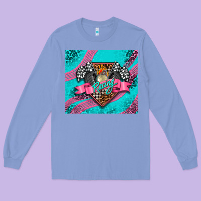 Racing Pink Tumbler Long Sleeve Tee Designed By Adodesignshop