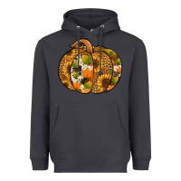 Smoke Leopard cowhide sunflower pumpkin Heavyweight Hoodie - NancyCooperArtShop