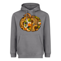 Storm Leopard cowhide sunflower pumpkin Heavyweight Hoodie - NancyCooperArtShop