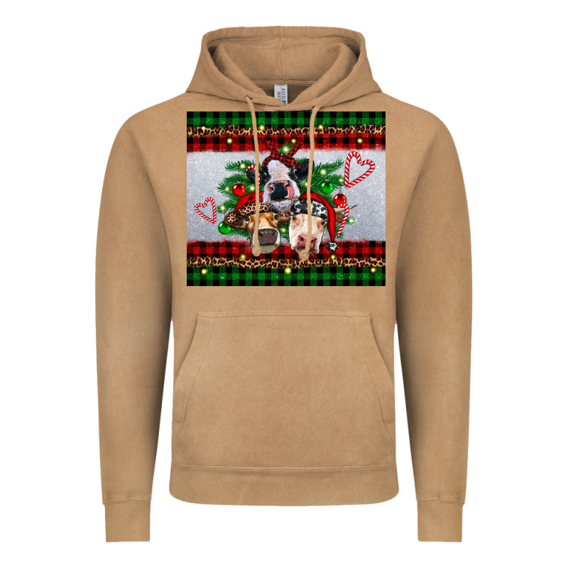 Christmas Heifers Vintage Hoodie by RanaPortraitStore | Teevron