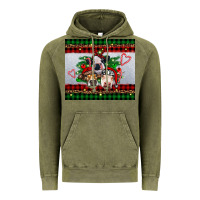 Vintage Olive christmas heifers Vintage Hoodie - RanaPortraitStore
