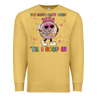 Antique Gold the party don t start til i drop in Premium Sweatshirt - MaliasSmallBusiness
