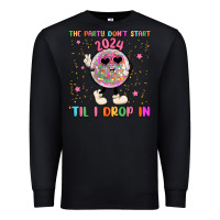 Black the party don t start til i drop in Premium Sweatshirt - MaliasSmallBusiness
