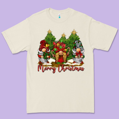 Merry Christmas Gnomies Premium Tee Designed By Barkaloodesign