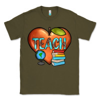 Army Green teach heart Classic Tee - JahusDesignShop