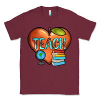 Burgundy teach heart Classic Tee - JahusDesignShop