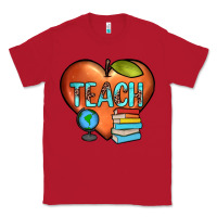 Red teach heart Classic Tee - JahusDesignShop
