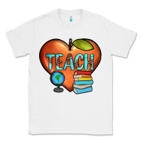 White teach heart Classic Tee - JahusDesignShop
