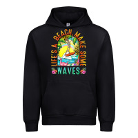 Black Life's a beach make some waves Urban Hoodie - NancyCooperArtShop