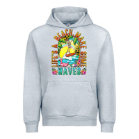 Heather Grey Life's a beach make some waves Urban Hoodie - NancyCooperArtShop