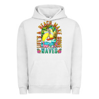 Pigment Lunar Rock Life's a beach make some waves Urban Hoodie - NancyCooperArtShop