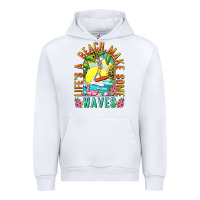 White Life's a beach make some waves Urban Hoodie - NancyCooperArtShop