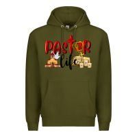 Army Green Pastor Life Premium Hoodie - LillyAllenDesigns