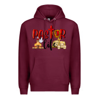 Burgundy Pastor Life Premium Hoodie - LillyAllenDesigns