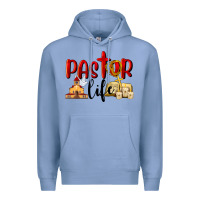 Colony Blue Pastor Life Premium Hoodie - LillyAllenDesigns