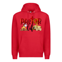 Red Pastor Life Premium Hoodie - LillyAllenDesigns