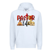 White Pastor Life Premium Hoodie - LillyAllenDesigns