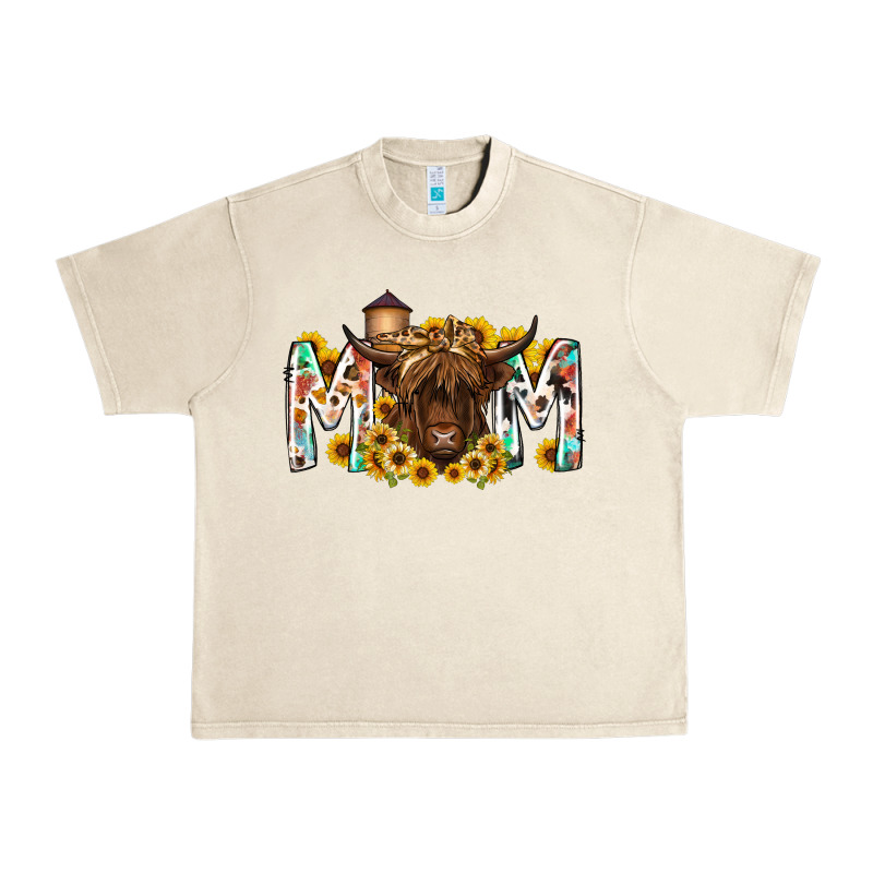 Mom Highland Cow Urban Heavy Tee by RacoonDesign | Teevron