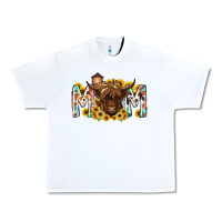 White mom highland cow Urban Heavy Tee - RacoonDesign