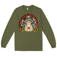 Army Green charolais  rainbow Long Sleeve Tee - JahusDesignShop