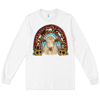 White charolais  rainbow Long Sleeve Tee - JahusDesignShop