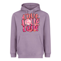 Lavender love love love valentines day Heavyweight Hoodie - MaliasSmallBusiness